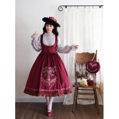 Ichigo Mikou Lord Of The Rings Blouse Vest Cape Skirt and Underbust JSK(Reservation/3 Colours/Full Payment Without Shipping)